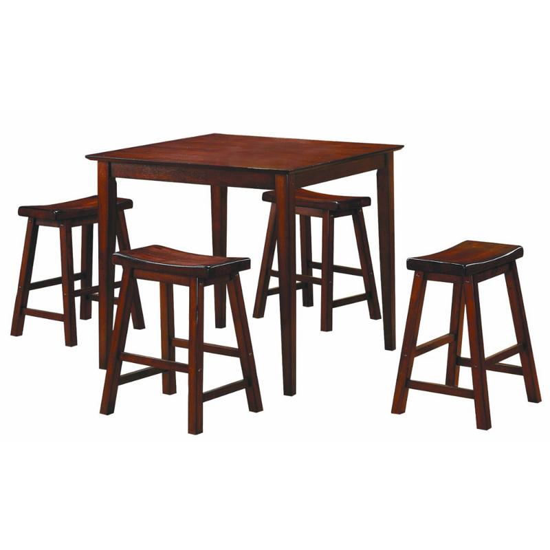 Homelegance Saddleback 5 pc Counter Height Dinette 5302C IMAGE 1