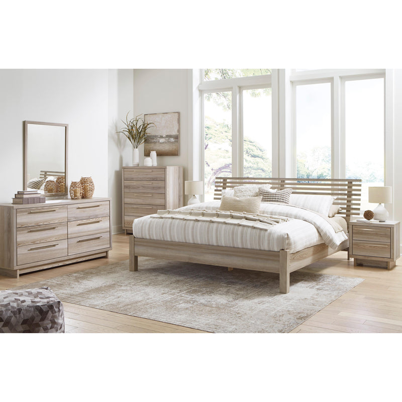 Signature Design by Ashley Hasbrick B2075 8 pc King Slat Panel Bedroom Set IMAGE 1