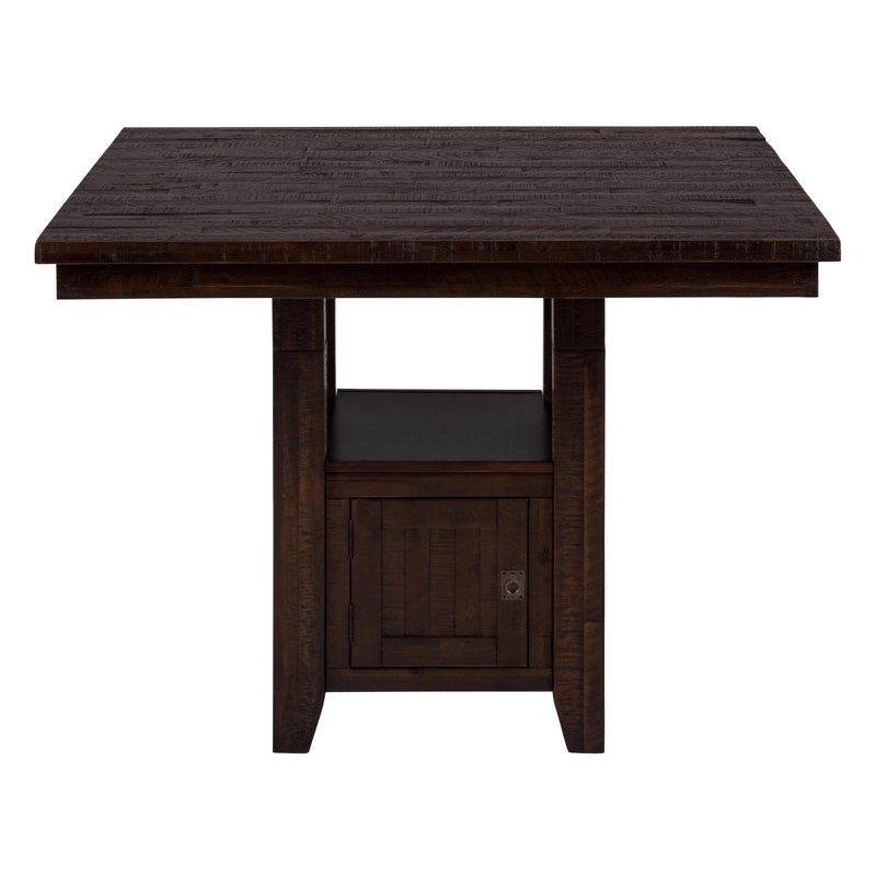 Jofran Square Kona Grove Counter Height Dining Table with Pedestal Base 705-48 IMAGE 2