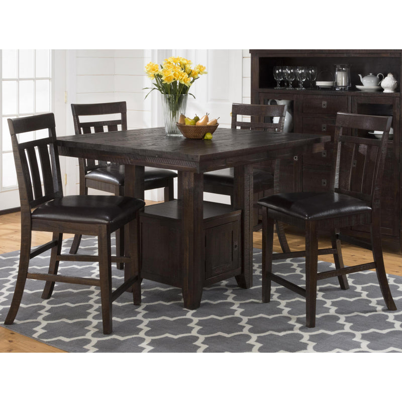 Jofran Square Kona Grove Counter Height Dining Table with Pedestal Base 705-48 IMAGE 3