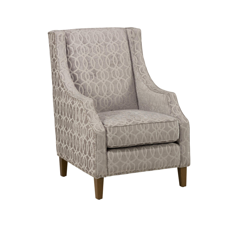 Jofran Quinn Stationary Fabric Accent Chair QUINN-CH-DOVE IMAGE 1