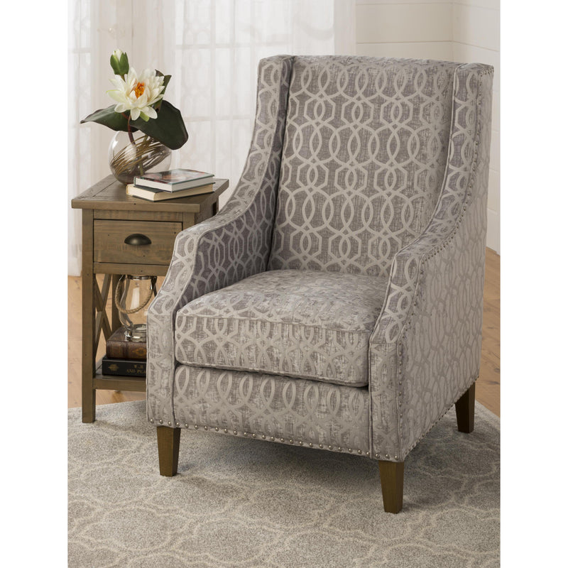 Jofran Quinn Stationary Fabric Accent Chair QUINN-CH-DOVE IMAGE 3