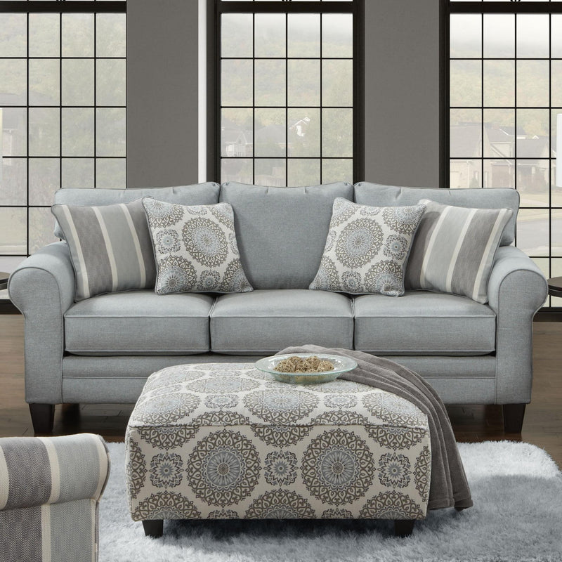 Fusion Furniture Stationary Fabric Sofa 1140GRANDE MIST IMAGE 2