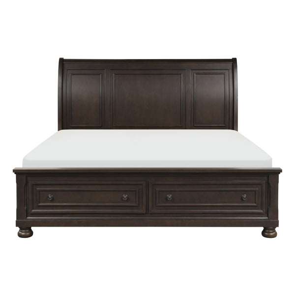 Homelegance Begonia Queen Platform Bed with Storage 1718GY-1* IMAGE 1