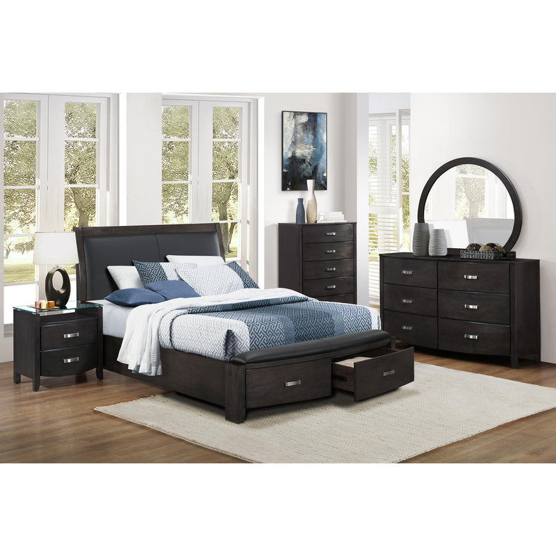 Homelegance Lyric 2-Drawer Nightstand 1737NGY-4 IMAGE 4