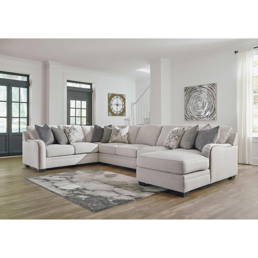 Benchcraft dellara chalk laf chaise deals sectional