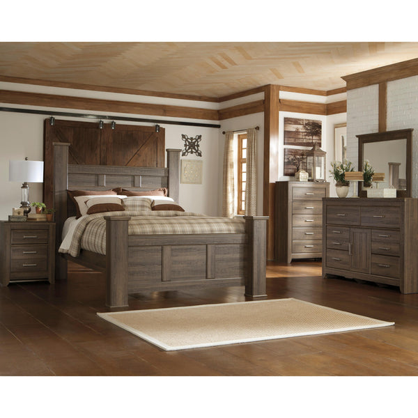 Signature Design by Ashley Juararo B251 6 pc Queen Poster Bedroom Set IMAGE 1