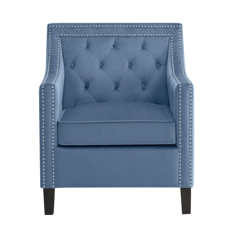 Homelegance Grazioso Stationary Fabric Accent Chair 1297BU-1 IMAGE 2
