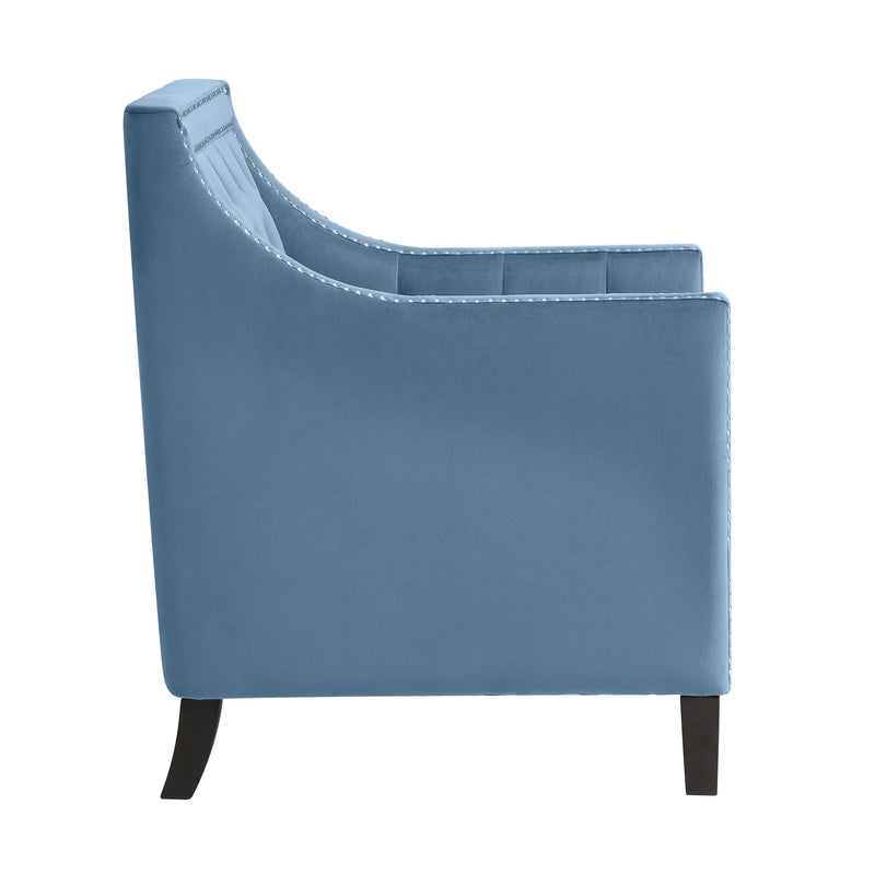 Homelegance Grazioso Stationary Fabric Accent Chair 1297BU-1 IMAGE 3