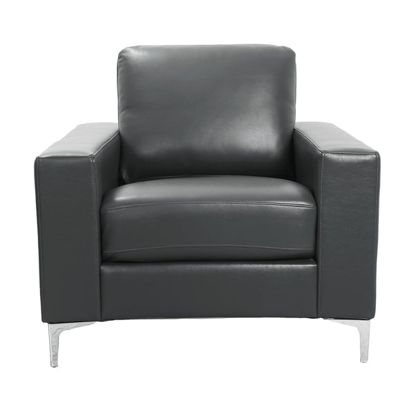 Homelegance Iniko Stationary Leather Chair 8203GY-1 IMAGE 1