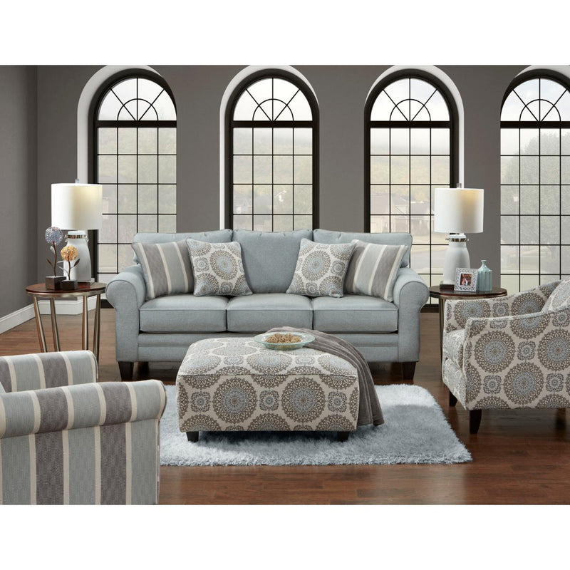 Fusion Furniture Stationary Fabric Sofabed 1144GRANDE MIST IMAGE 3