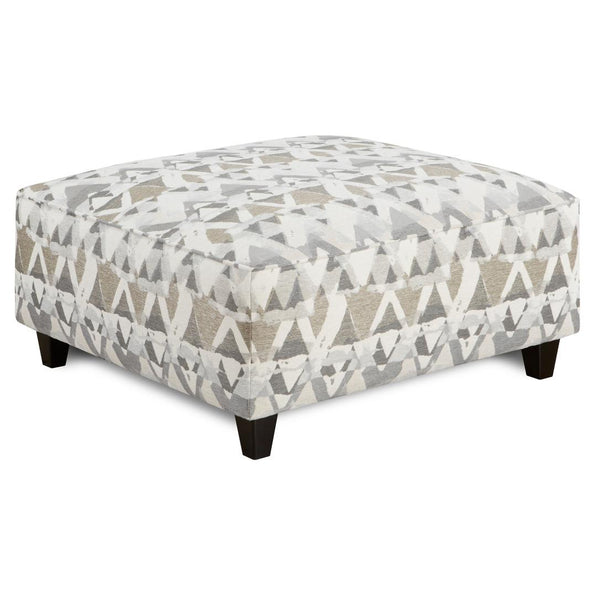 Fusion Furniture Fabric Ottoman 109MOUNTAIN VIEW CEMENT IMAGE 1