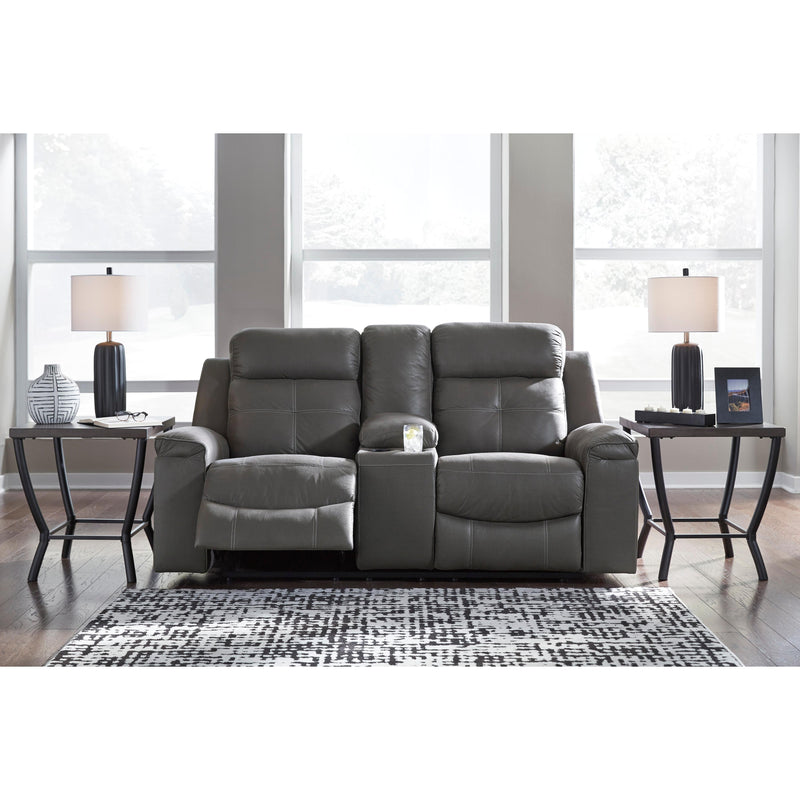 Signature Design by Ashley Jesolo Reclining Fabric Loveseat 8670594 IMAGE 3