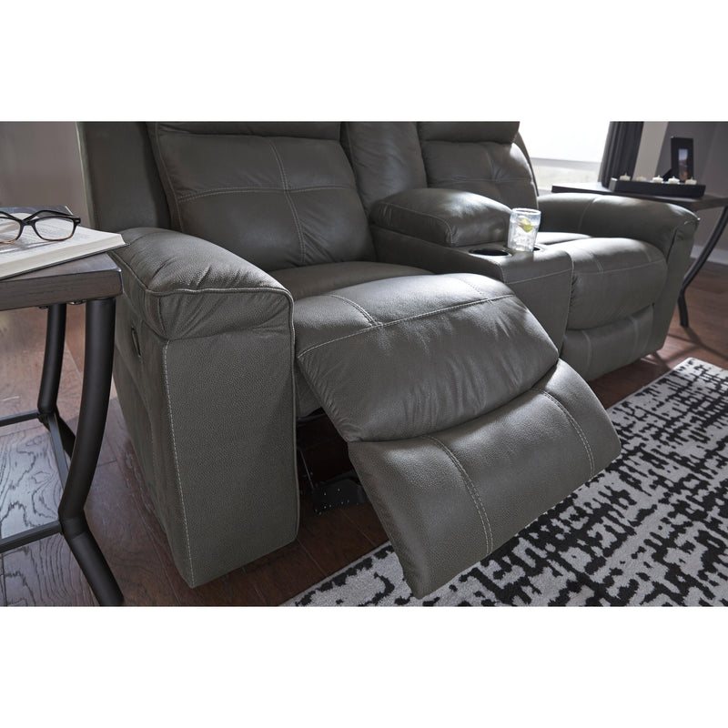 Signature Design by Ashley Jesolo Reclining Fabric Loveseat 8670594 IMAGE 5