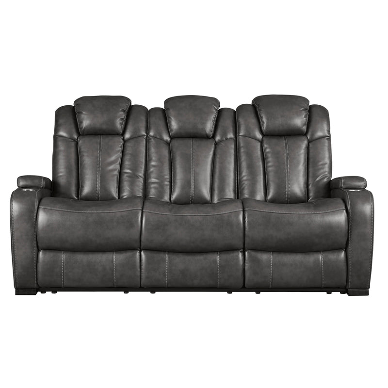 Signature Design by Ashley Turbulance Power Reclining Leather Look Sofa 8500115 IMAGE 1