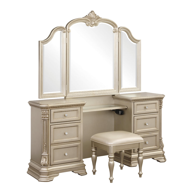 Homelegance Antoinetta 6-Drawer Vanity Set 1919NC-15* IMAGE 2