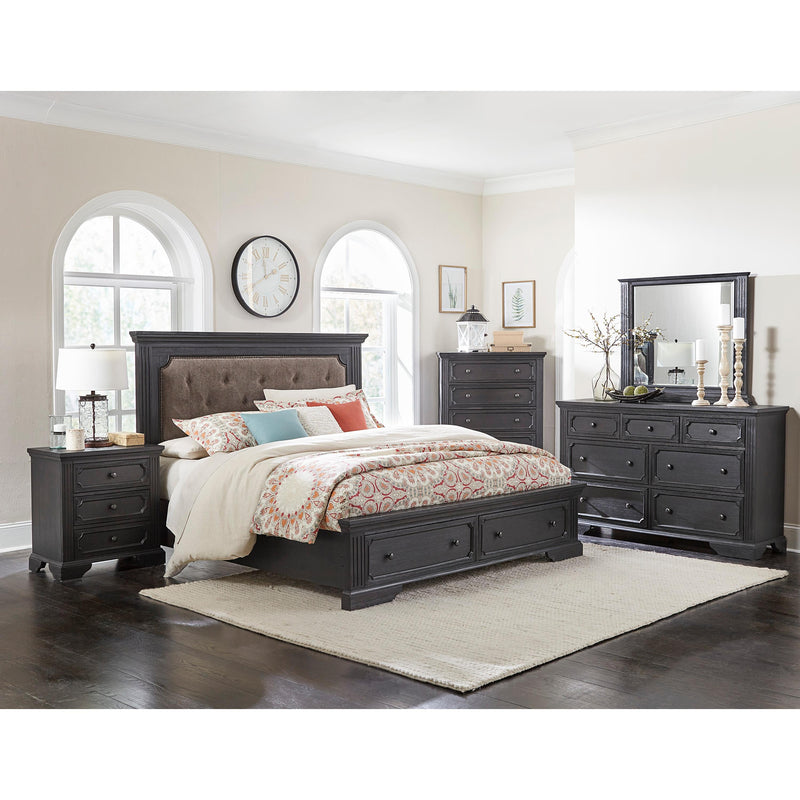 Homelegance Bolingbrook King Upholstered Panel Bed with Storage 1647K-1EK* IMAGE 4