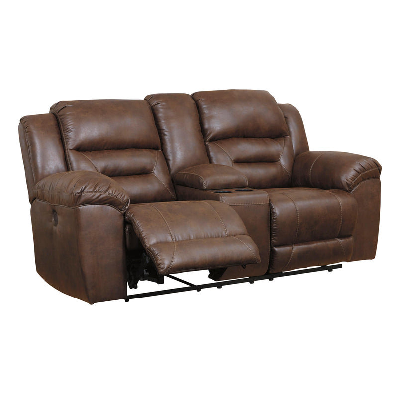 Signature Design by Ashley Stoneland Power Reclining Leather Look Loveseat 3990496 IMAGE 2