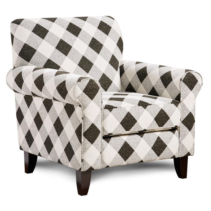 Fusion Furniture Stationary Fabric Accent Chair 512 CASTLE ROCK IRON IMAGE 1