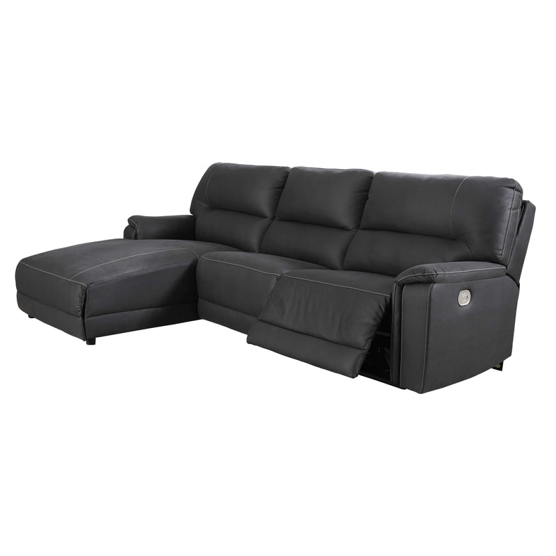 Signature Design by Ashley Henefer Power Reclining Leather Look 3 pc Sectional 7860679/7860646/7860662 IMAGE 1