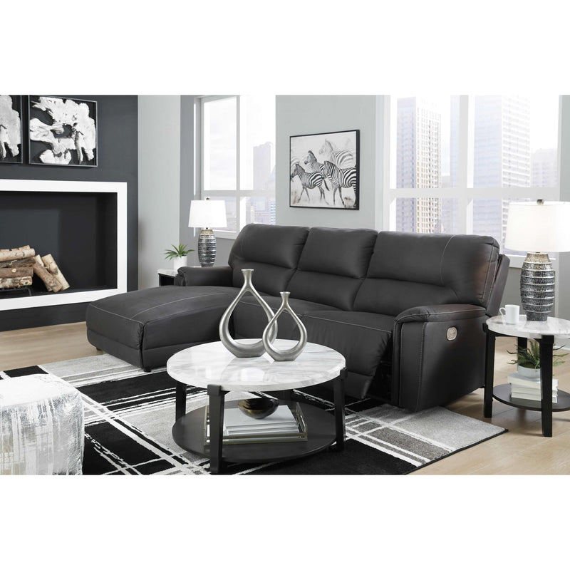 Signature Design by Ashley Henefer Power Reclining Leather Look 3 pc Sectional 7860679/7860646/7860662 IMAGE 8