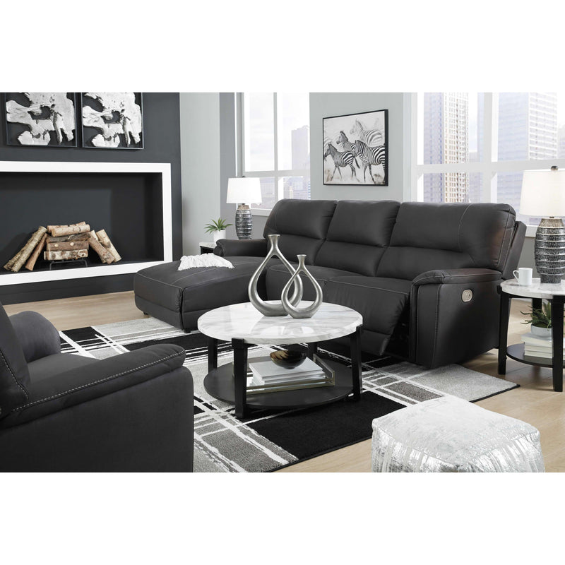 Signature Design by Ashley Henefer Power Reclining Leather Look 3 pc Sectional 7860679/7860646/7860662 IMAGE 9