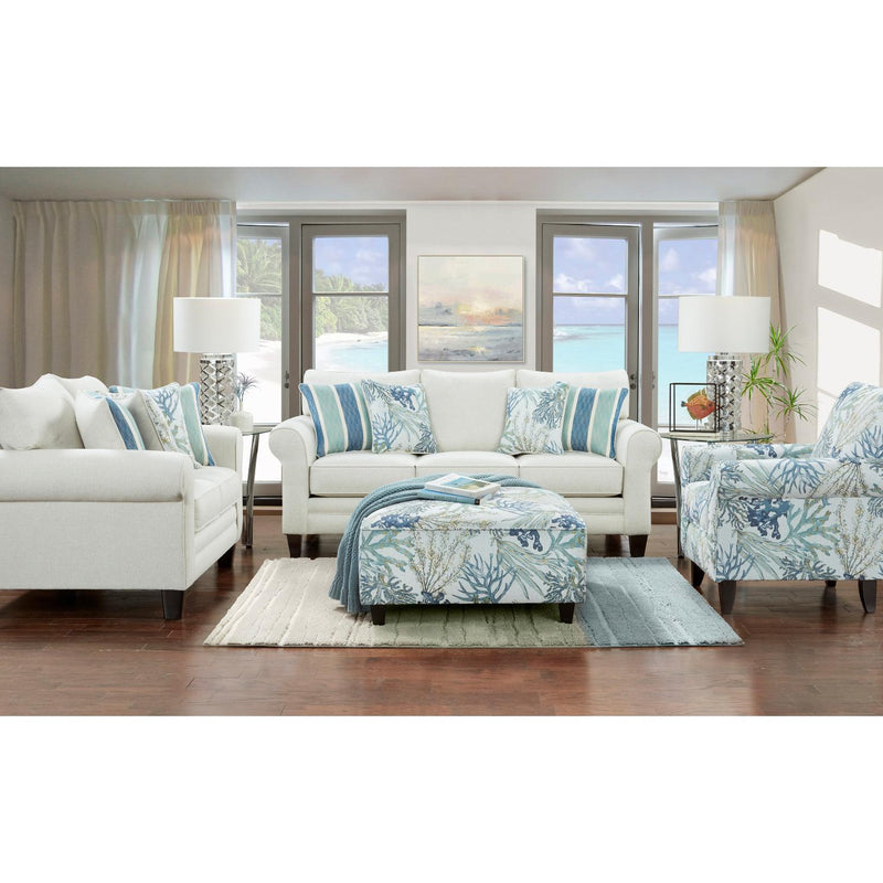 Fusion Furniture Stationary Fabric Loveseat 1141 GRANDE GLACIER IMAGE 2