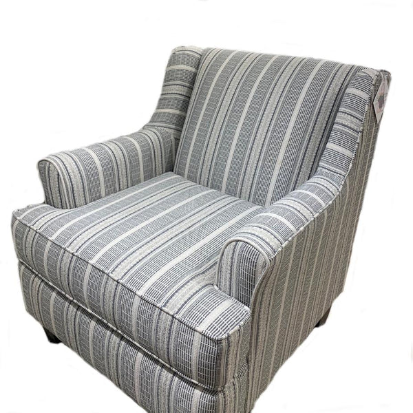 Fusion Furniture Stationary Fabric Accent Chair 340 FARMHOUSE INDIGO IMAGE 1