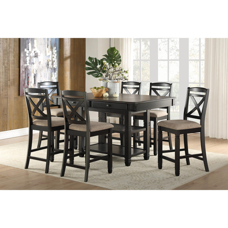 Homelegance Baywater Counter Height Dining Table 5705BK-36 IMAGE 6