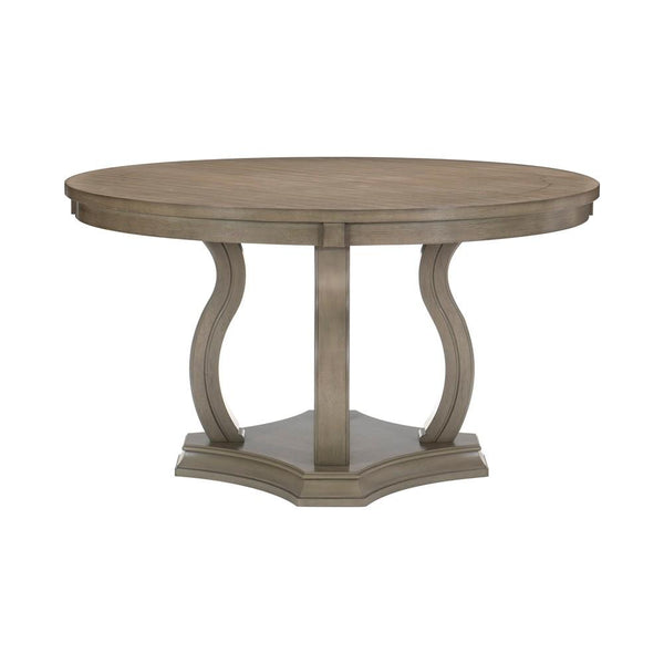 Homelegance Round Vermillion Dining Table with Pedestal Base 5442-54/5442-54B IMAGE 1