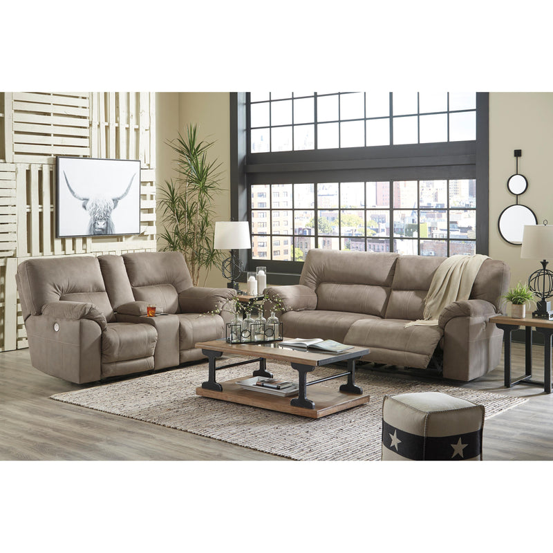 Benchcraft Cavalcade Power Reclining Leather Look Sofa 7760147 IMAGE 10