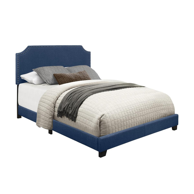 Homelegance Full Upholstered Bed SH235FBLU-1 IMAGE 2