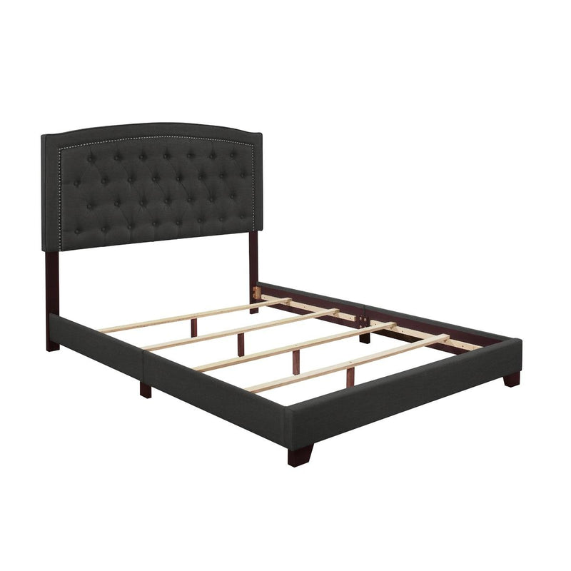 Homelegance King Upholstered Bed SH275KDGR-1 IMAGE 3