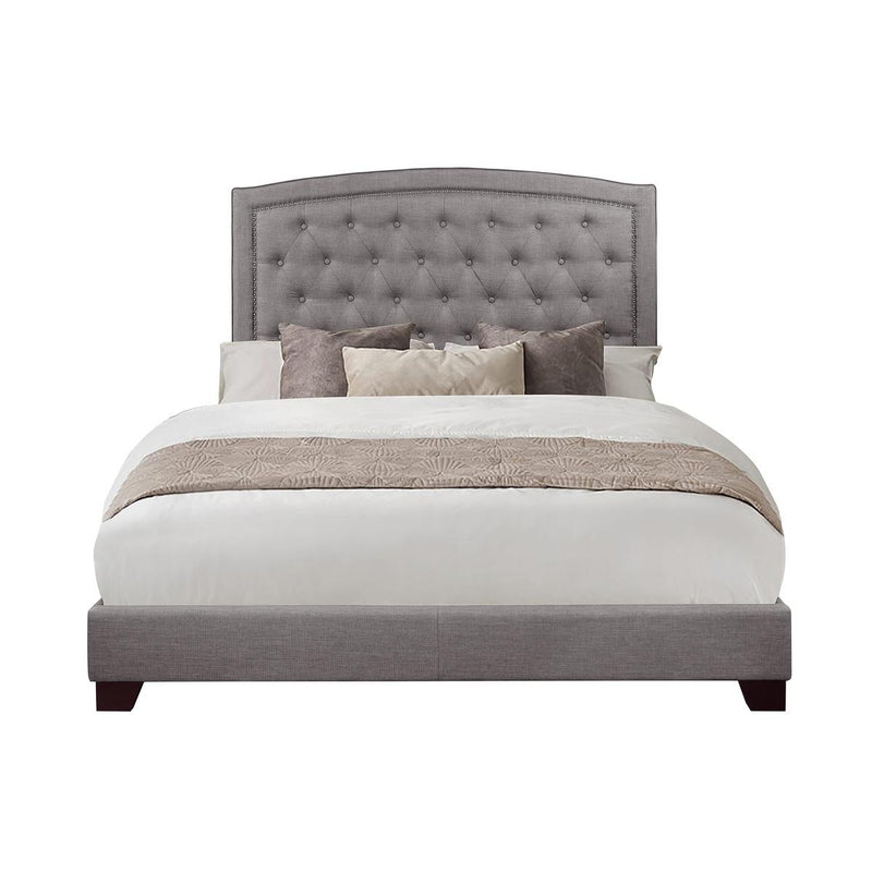 Homelegance King Upholstered Bed SH275KGRY-1 IMAGE 1