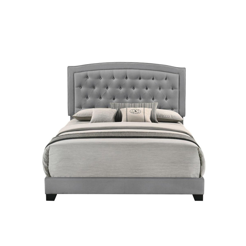 Homelegance King Upholstered Bed SH277KGRY-1 IMAGE 1