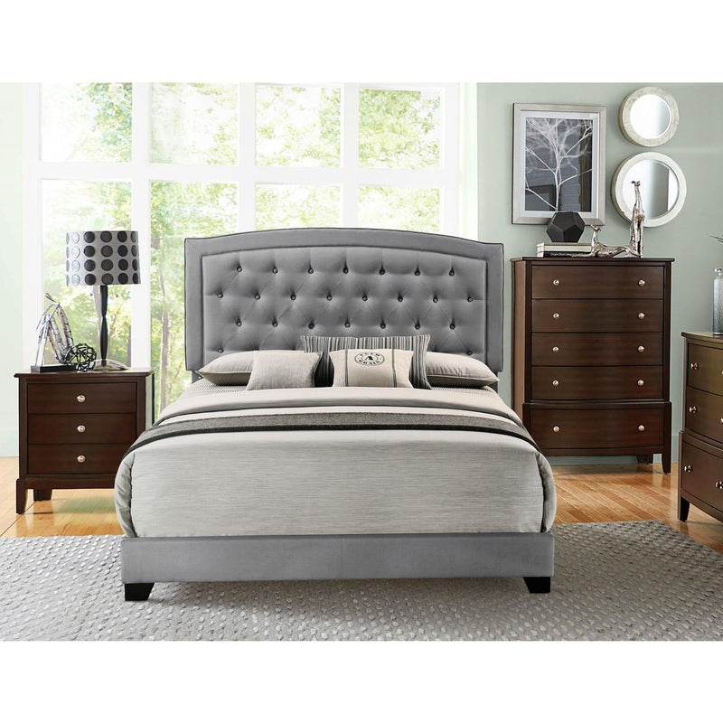 Homelegance King Upholstered Bed SH277KGRY-1 IMAGE 3