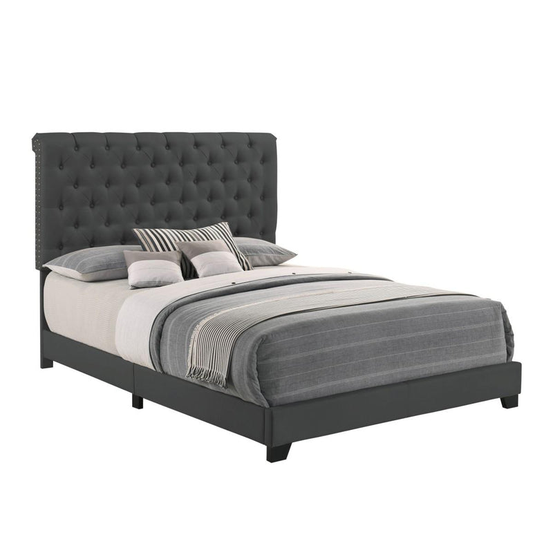 Homelegance King Upholstered Bed SH278KDGR-1 IMAGE 2