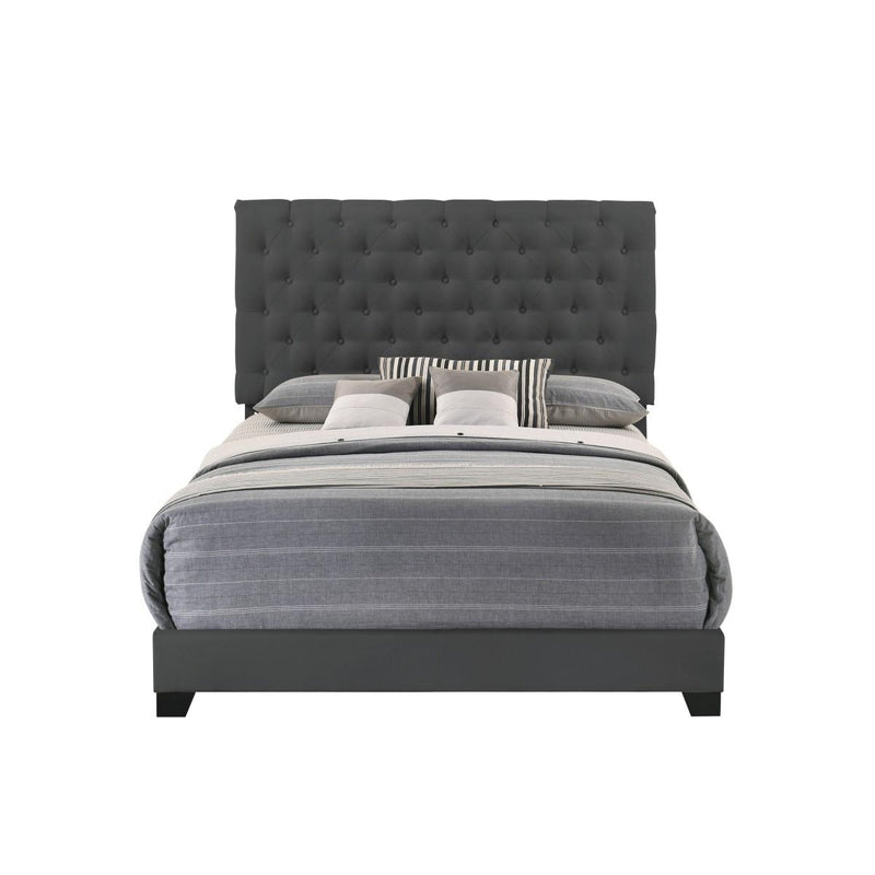Homelegance Full Upholstered Bed SH278FDGR-1 IMAGE 1