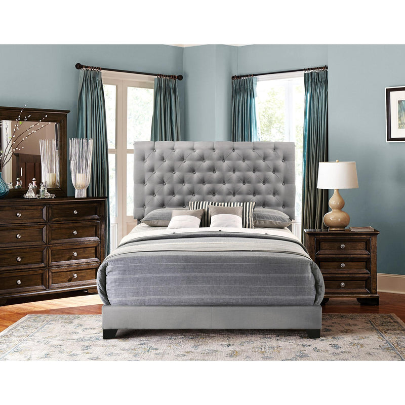 Homelegance King Upholstered Bed SH278KGRY-1 IMAGE 3