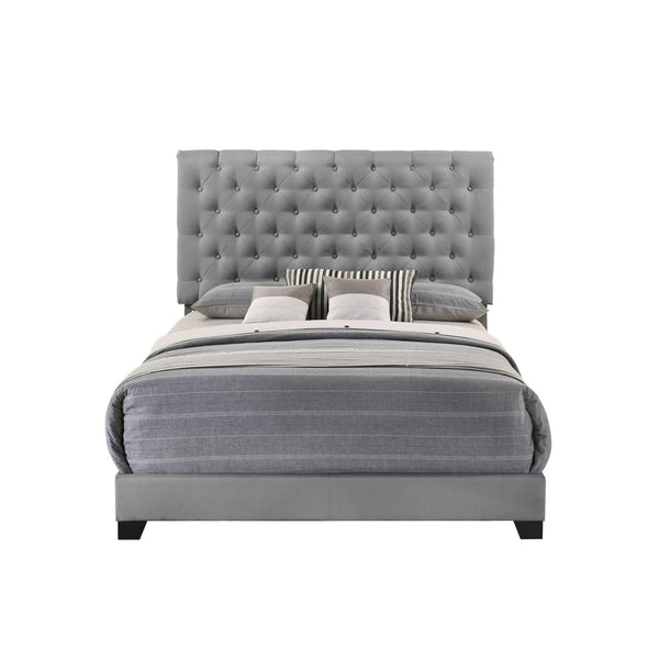 Homelegance Full Upholstered Bed SH278FGRY-1 IMAGE 1