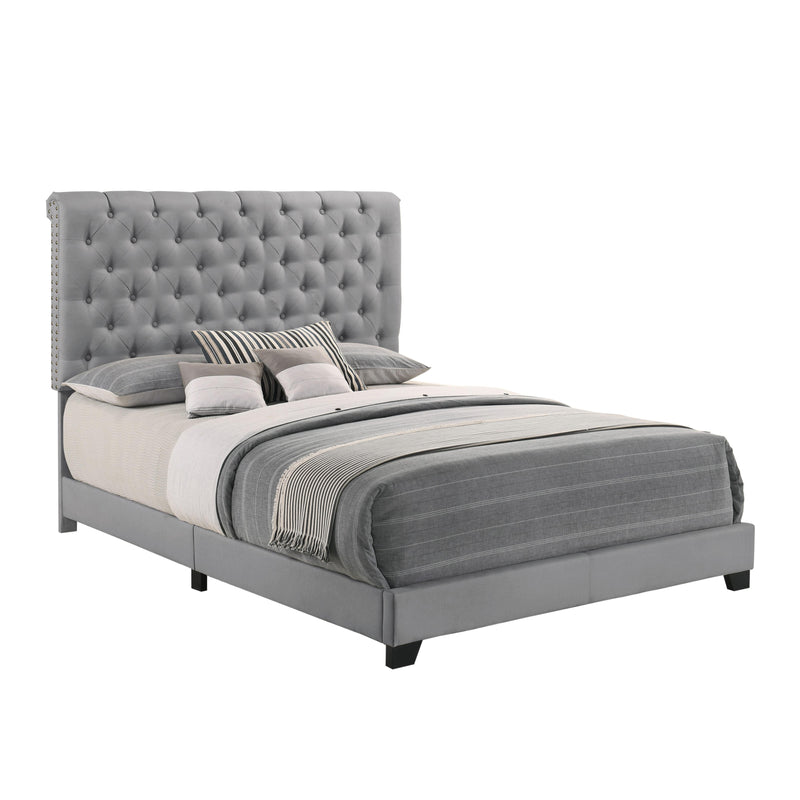 Homelegance Full Upholstered Bed SH278FGRY-1 IMAGE 2