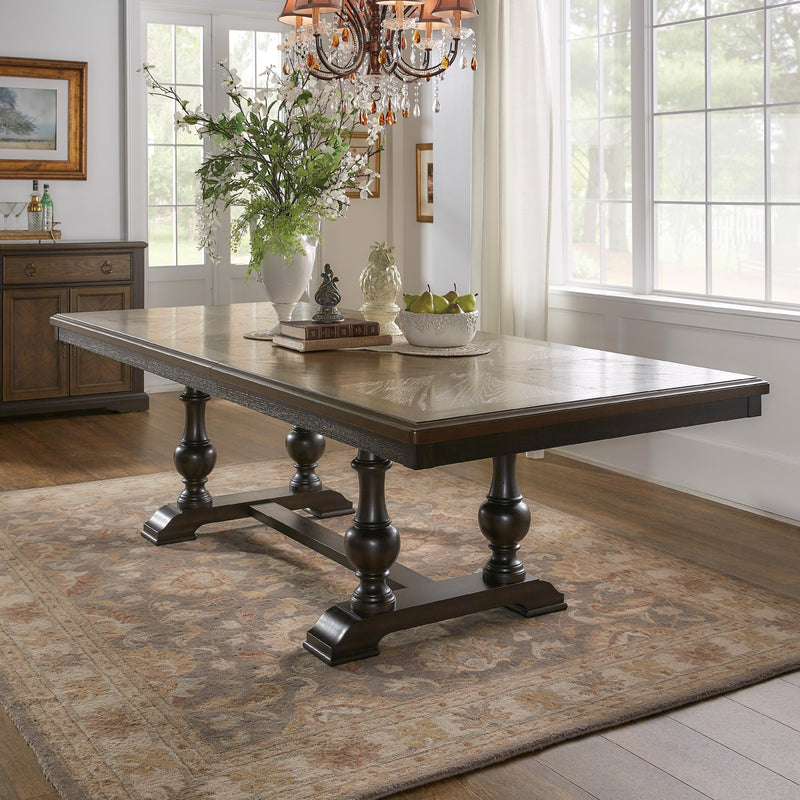 Homelegance Stonington Dining Table with Trestle Base 5703-104* IMAGE 5