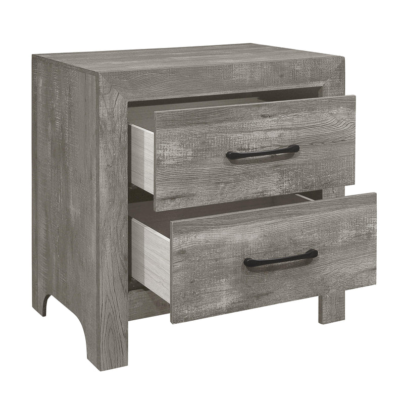 Homelegance Corbin 2-Drawer Nightstand 1534GY-4 IMAGE 3