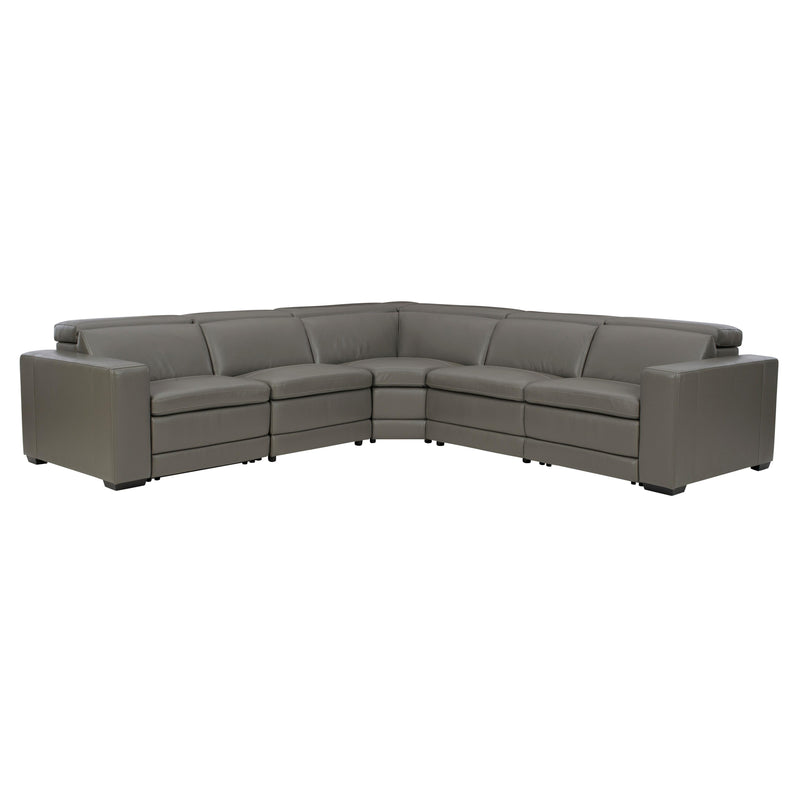 Signature Design by Ashley Texline Power Reclining Leather Match 6 pc Sectional U5960322/U5960346/U5960377/U5960346/U5960321/U5960323 IMAGE 1