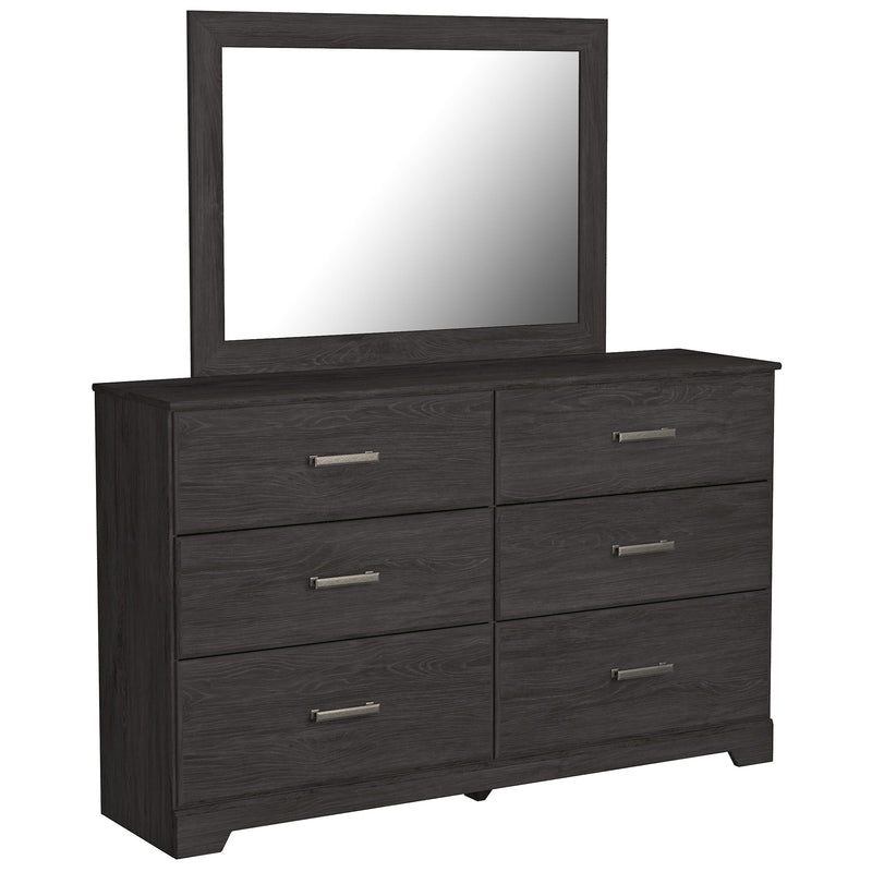 Signature Design by Ashley Belachime 6-Drawer Dresser with Mirror B2589-31/B2589-36 IMAGE 1