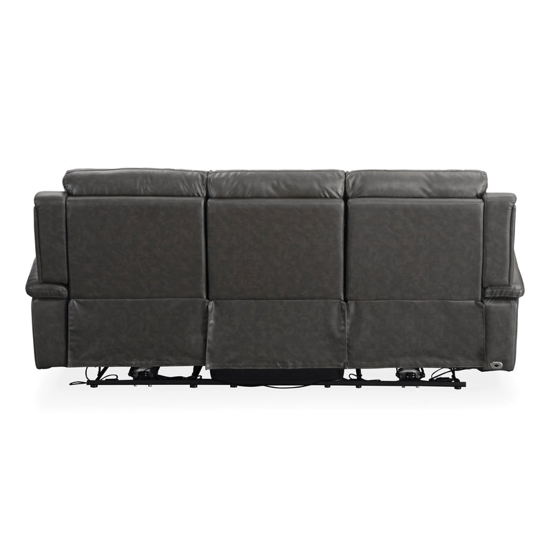 Signature Design by Ashley Dendron Power Reclining Leather Match Sofa U6370287 IMAGE 5