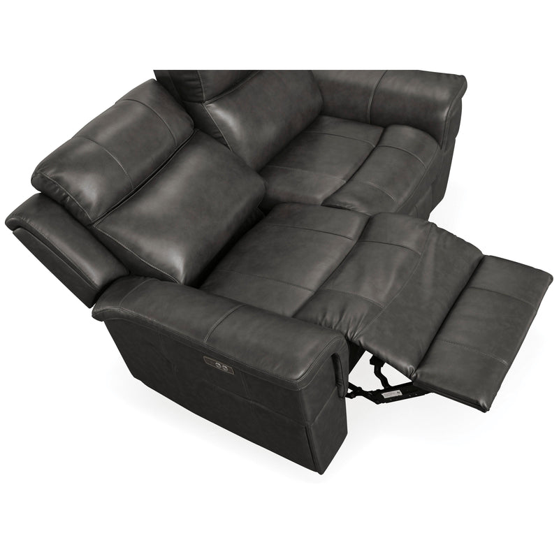 Signature Design by Ashley Dendron Power Reclining Leather Match Sofa U6370287 IMAGE 6