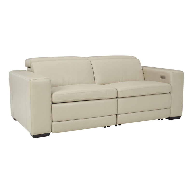 Signature Design by Ashley Texline Power Reclining Leather Match Loveseat U5960422/U5960421/U5960423 IMAGE 1