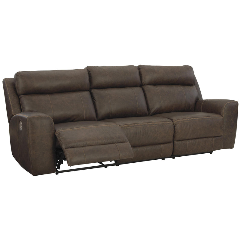 Signature Design by Ashley Roman Power Reclining Leather Match Sofa U2540115 IMAGE 2