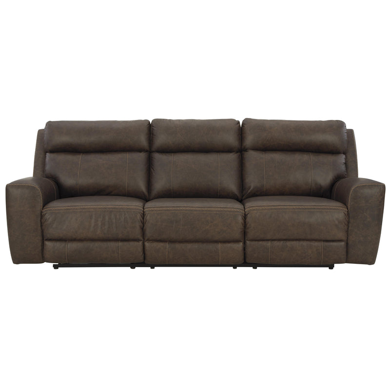 Signature Design by Ashley Roman Power Reclining Leather Match Sofa U2540115 IMAGE 3